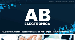 Desktop Screenshot of abelectronica.com.ar